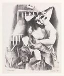 "Lovers", Ernest Crichlow (American, 1914–2005), Lithograph 