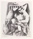 "Lovers", Ernest Crichlow  American, Lithograph