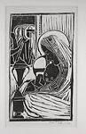 The Annunciation; Flight Into Egypt; African-American Madonna; Jesus is Nailed to the Cross, Allan Rohan Crite (American, North Plainfield, New Jersey 1910–2007 Boston, Massachusetts), Four linocuts