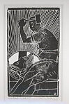 The Annunciation; Flight Into Egypt; African-American Madonna; Jesus is Nailed to the Cross, Allan Rohan Crite (American, North Plainfield, New Jersey 1910–2007 Boston, Massachusetts), Four linocuts