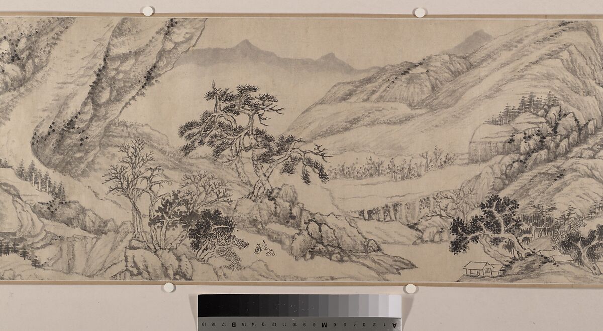 Landscape, Liu Yu (Chinese, 1620–after 1689), Handscroll; ink on paper, China