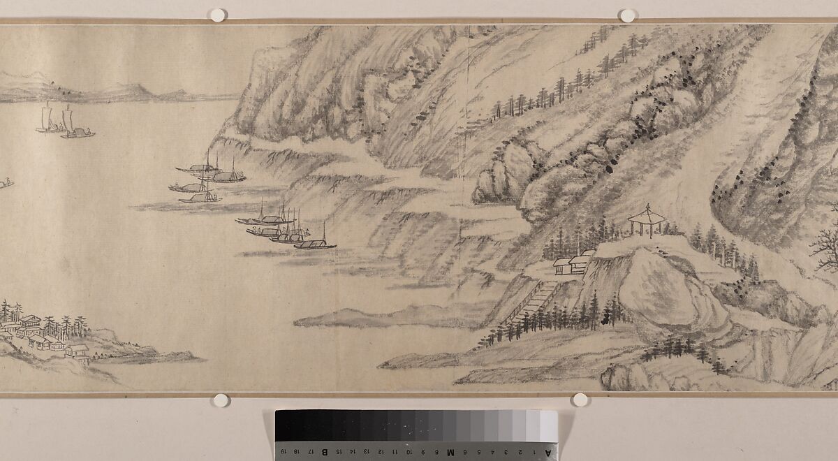 Landscape, Liu Yu (Chinese, 1620–after 1689), Handscroll; ink on paper, China