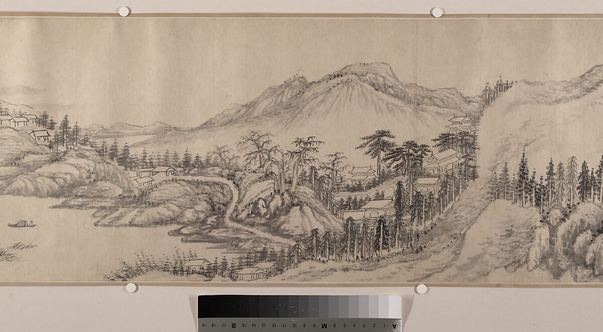 Landscape, Liu Yu (Chinese, 1620–after 1689), Handscroll; ink on paper, China