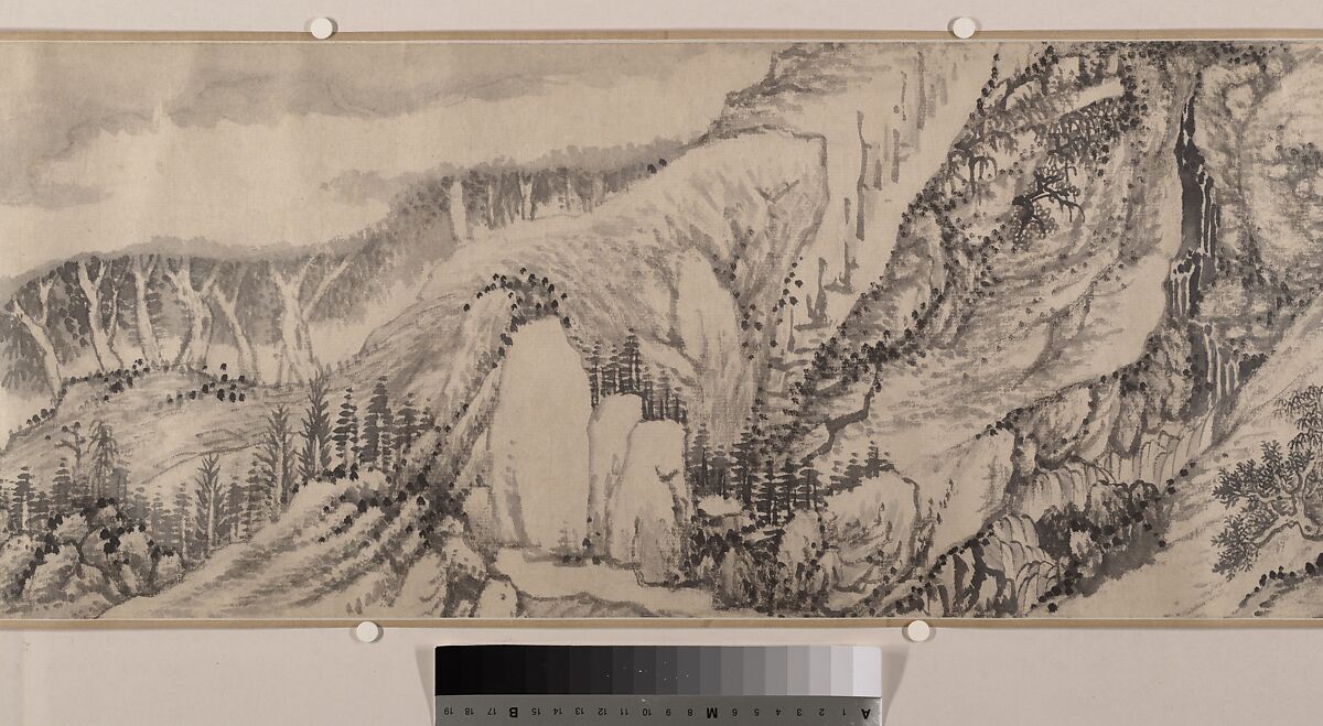 Landscape, Liu Yu (Chinese, 1620–after 1689), Handscroll; ink on paper, China