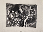 Rehearsal in Swing, Richard William Lindsey (American, North Carolina 1904–1970), Lithograph