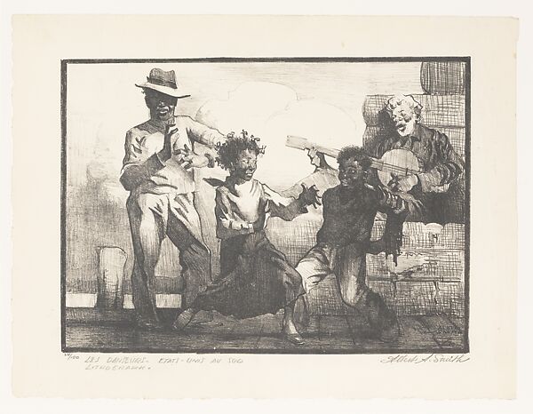Les Danseurs (The Dancers), Albert A. Smith (American, 1896–1940), Lithograph 