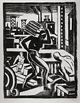 Builders, James Lesesne Wells (American, Atlanta, Georgia 1902–1993 Washington, D.C.), Linocut