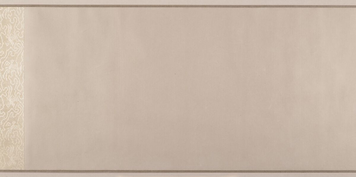 Birds in a lotus pond, Bada Shanren (Zhu Da) (Chinese, 1626–1705), Handscroll; ink on satin, China