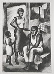 The Family, Hilda Rue Wilkinson Brown (American, 1894–1981), Lithograph 