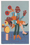 Jitterbugs V, William Henry Johnson  American, Color screenprint