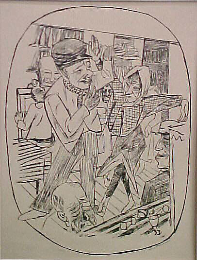 Tavern, from the portfolio ¦Trip to Berlin¦, Max Beckmann (German, Leipzig 1884–1950 New York), Lithograph 