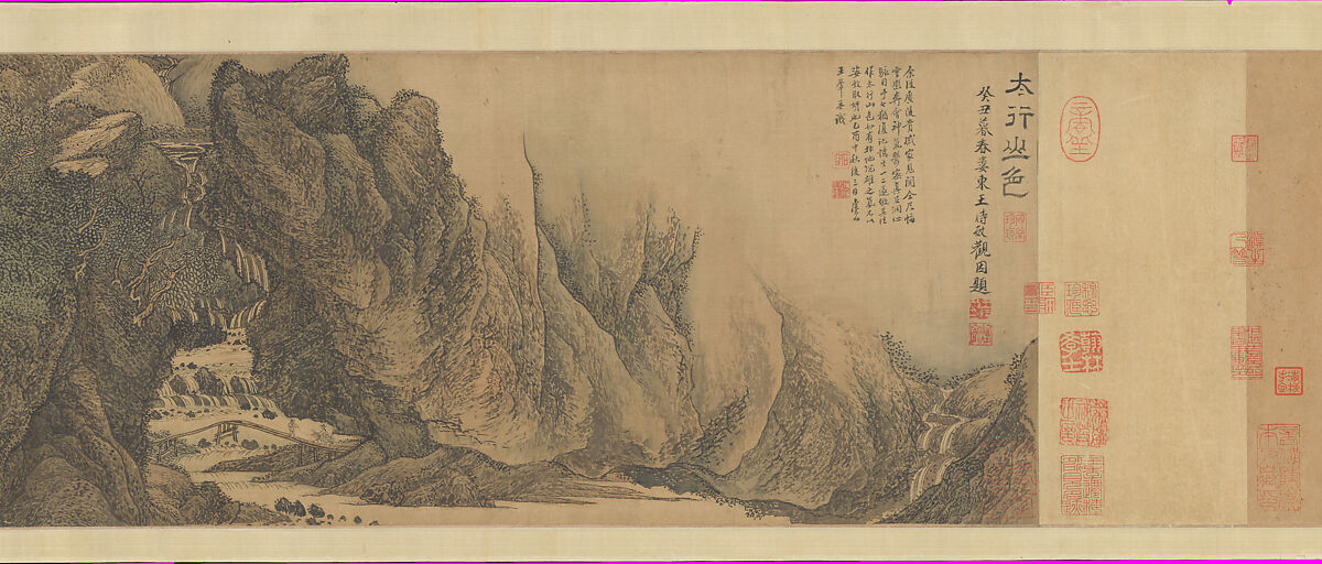 The Colors of Mount Taihang, Wang Hui (Chinese, 1632–1717), Handscroll; ink and color on silk, China