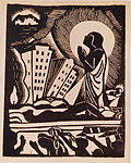 Vision of Ethiopia, James Lesesne Wells (American, Atlanta, Georgia 1902–1993 Washington, D.C.), Woodcut