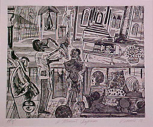 A Moment Supreme, Vincent D. Smith (American, Brooklyn, New York 1929–2003 New York), Etching and aquatint 