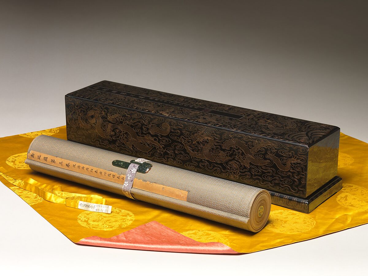 The Kangxi Emperor's Southern Inspection Tour, Scroll Three: Ji'nan to Mount Tai, Wang Hui (Chinese, 1632–1717) and assistants, Handscroll; ink and color on silk, China