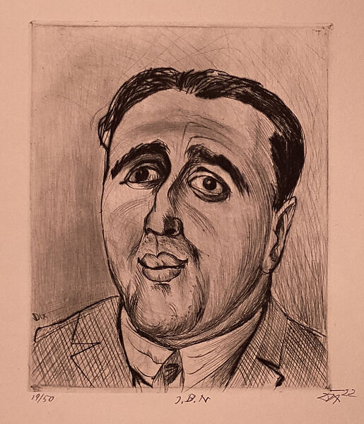 J.B. Neumann, Otto Dix (German, Untenhaus 1891–1969 Singen), Drypoint and engraving