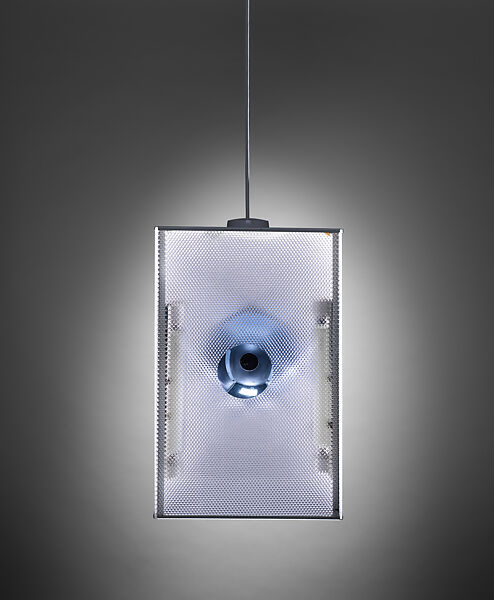 "Lanterne Japonaise" Lamp, Eileen Gray (Irish, Enniscorthy 1879–1976 Paris), Painted steel, poly(methyl methacrylate) (PMMA), mirrored glass, and urea-formaldehyde resin (UF)