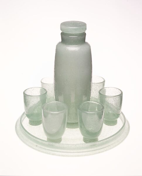 Liqueur Set, Carlo Scarpa (Italian, Venice 1906–1978 Sendai, Japan), Glass 