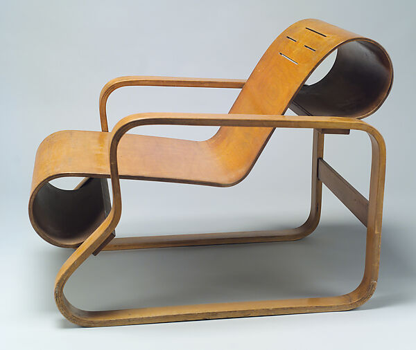 "Model No. 41" Lounge Chair, Alvar Aalto (Finnish, Kuortane 1898–1976 Helsinki), Laminated Birch 