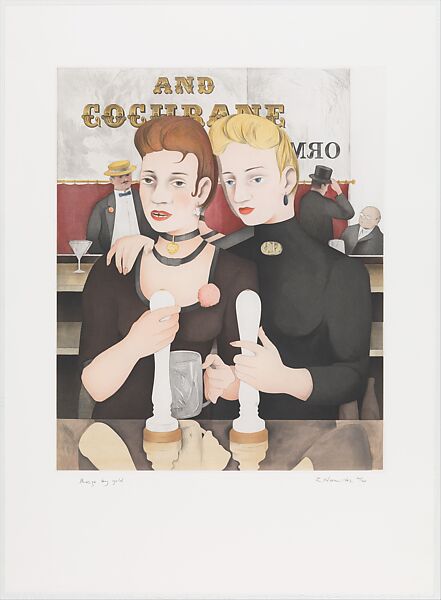 Bronze by Gold, Richard Hamilton (British, London 1922–2011 Oxfordshire), Soft ground etching, lift ground aquatint, engraving with scraping and burnishing 