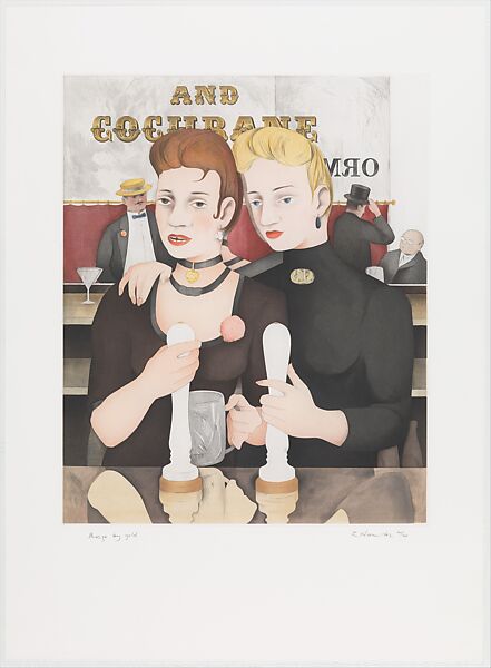 Bronze by Gold, Richard Hamilton (British, London 1922–2011 Oxfordshire), Soft ground, lift ground aquatint, engraving, scraper and burnisher 