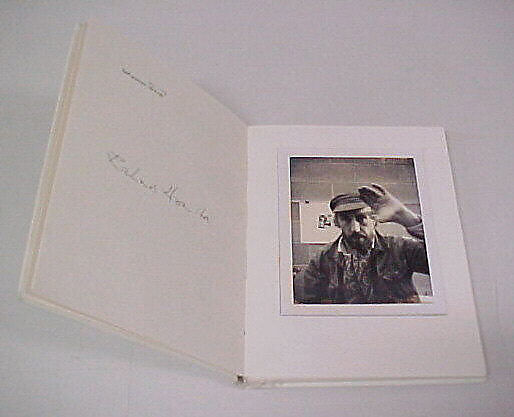 Polaroid Portraits, Vol. I, Richard Hamilton (British, London 1922–2011 Oxfordshire), Book containing one original self-portrait black and white Polaroid 