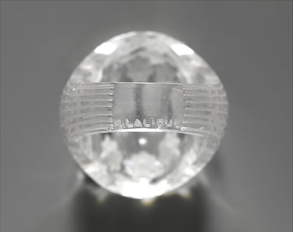 Ring, René-Jules Lalique (French, Aÿ 1860–1945 Paris), Glass