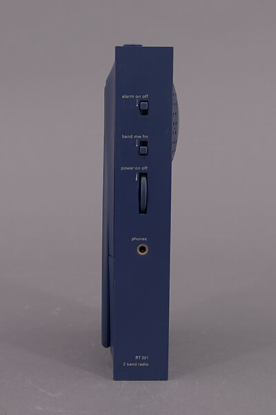 Portable Radio (Model RT201), Philippe Starck (French, born Paris 1949), ABS plastic (acrylonitrile butadiene styrene), poly methyl methacrylate, metal, LED