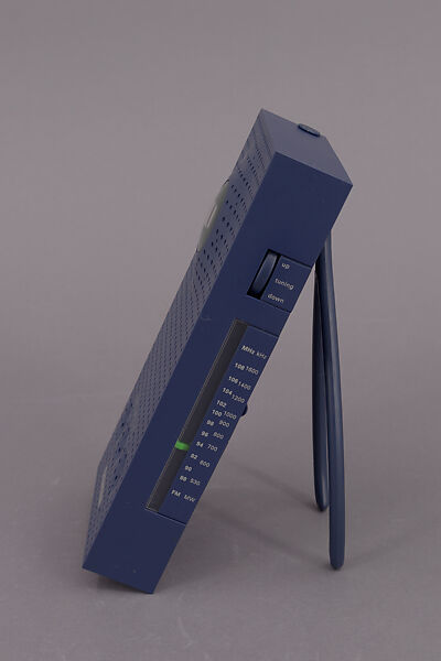 Portable Radio (Model RT201), Philippe Starck (French, born Paris 1949), ABS plastic (acrylonitrile butadiene styrene), poly methyl methacrylate, metal, LED