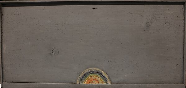 Little Rainbow, Jim Dine (American, born Cincinnati, Ohio, 1935), Oil on wood with wax crayon on wood collage 