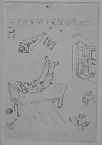 The Seven Deadly Sins, Marc Chagall (French (born former Russian Empire, now Belarus), Vitebsk 1887–1985 Saint-Paul-de-Vence), Prints a, b, c, e, g, h, j: etching and drypoint

Prints d, f: etching, drypoint, aquatint