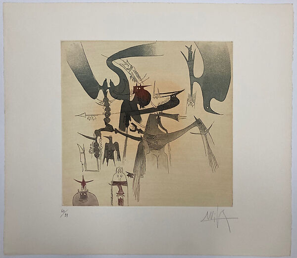Untitled, Wifredo Lam (Cuban, Sagua La Grande 1902–1982 Paris), Seven etching and aquatint prints