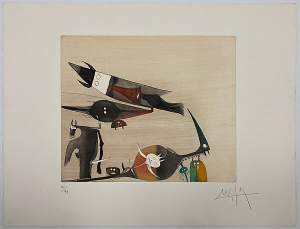 Untitled, Wifredo Lam (Cuban, Sagua La Grande 1902–1982 Paris), Seven etching and aquatint prints