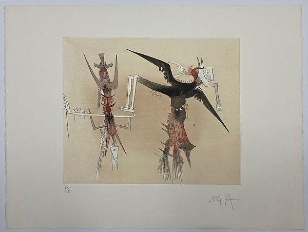 Untitled, Wifredo Lam (Cuban, Sagua La Grande 1902–1982 Paris), Seven etching and aquatint prints