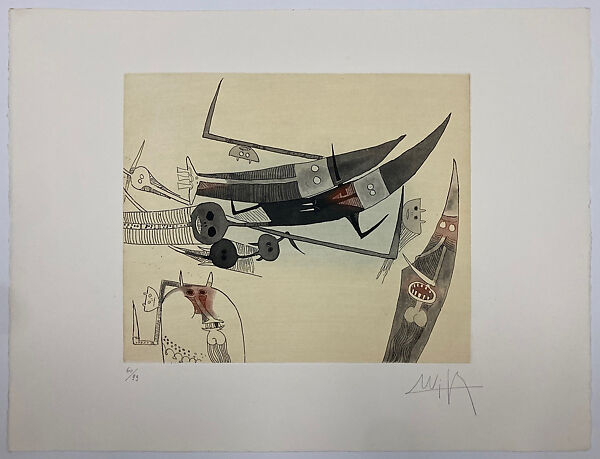Untitled, Wifredo Lam (Cuban, Sagua La Grande 1902–1982 Paris), Seven etching and aquatint prints