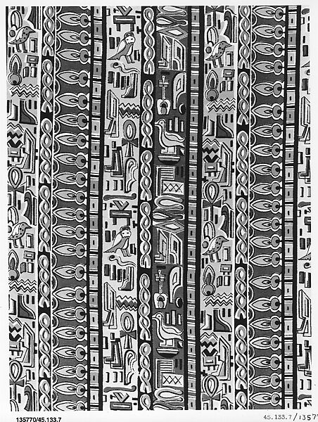 Textile piece, Fritzi Reckendorf, Celanese acetate, printed, American 
