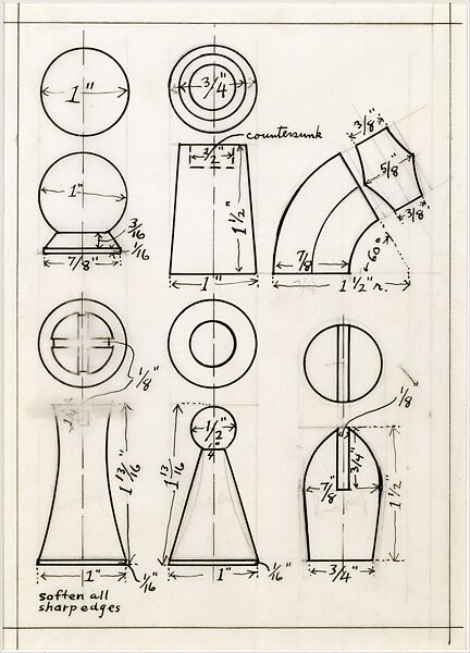 Man Ray Chess Board and Chess Pieces –