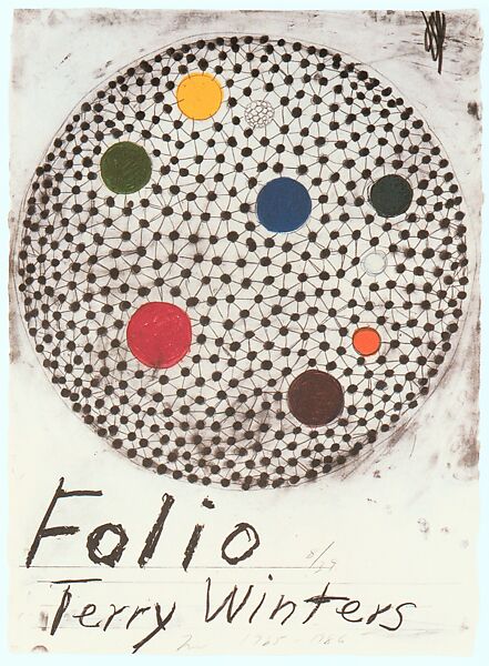 Folio, Terry Winters (American, born Brooklyn, New York, 1949), Portfolio of eleven lithographs printed in color including title page and colophon 