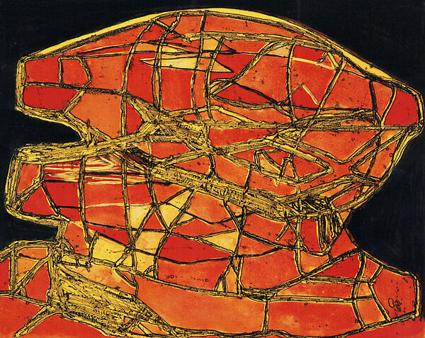 Models for Synthetic Pictures, Terry Winters (American, born Brooklyn, New York, 1949), Portfolio of twelve intaglio prints, each combining open bite etching, soft ground etching, sugar lift aquatint, and spit bite aquatint printed in five colors