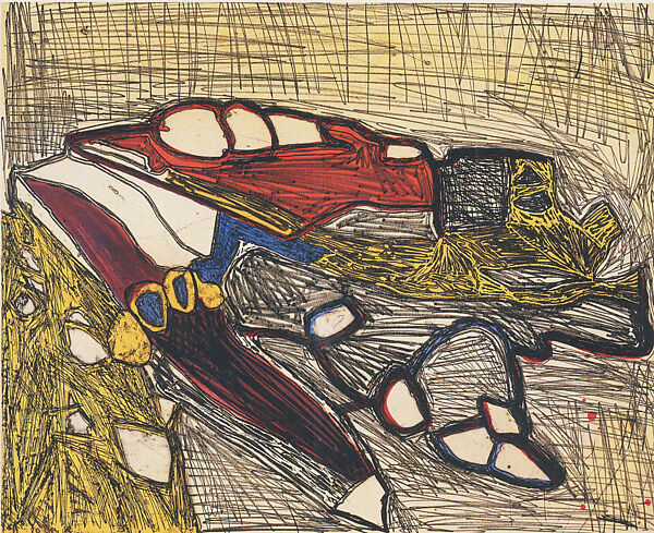 Models for Synthetic Pictures, Terry Winters (American, born Brooklyn, New York, 1949), Portfolio of twelve intaglio prints, each combining open bite etching, soft ground etching, sugar lift aquatint, and spit bite aquatint printed in five colors