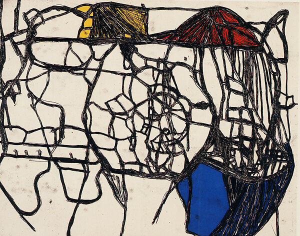 Models for Synthetic Pictures, Terry Winters (American, born Brooklyn, New York, 1949), Portfolio of twelve intaglio prints, each combining open bite etching, soft ground etching, sugar lift aquatint, and spit bite aquatint printed in five colors