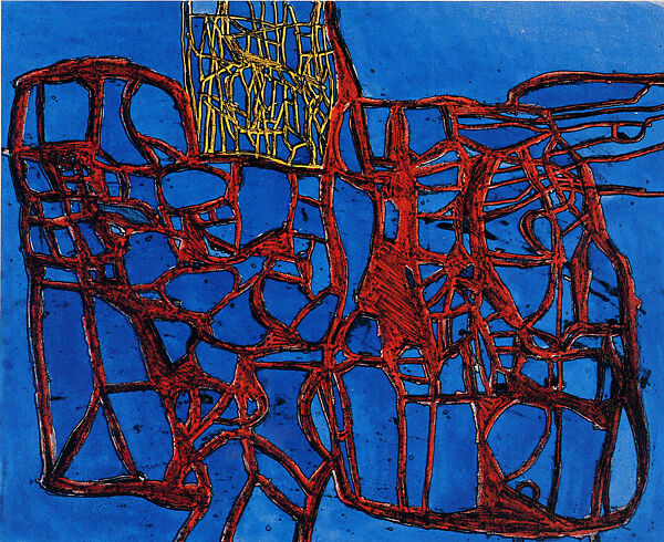 Models for Synthetic Pictures, Terry Winters (American, born Brooklyn, New York, 1949), Portfolio of twelve intaglio prints, each combining open bite etching, soft ground etching, sugar lift aquatint, and spit bite aquatint printed in five colors