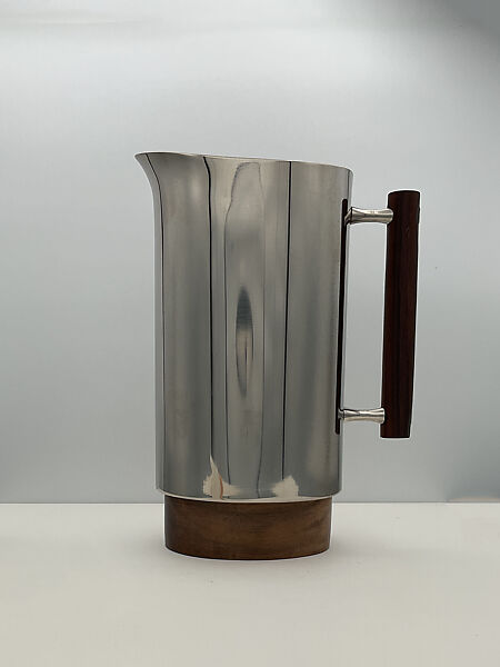"EKCO ETERNA" Beverage Server, Marion Weeber (American, Albany, New York 1905–2000 New York), Stainless steel, rosewood 