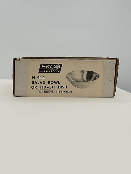 "EKCO ETERNA" Salad Bowl or Tid-Bit Dish, Marion Weeber (American, Albany, New York 1905–2000 New York), Stainless steel