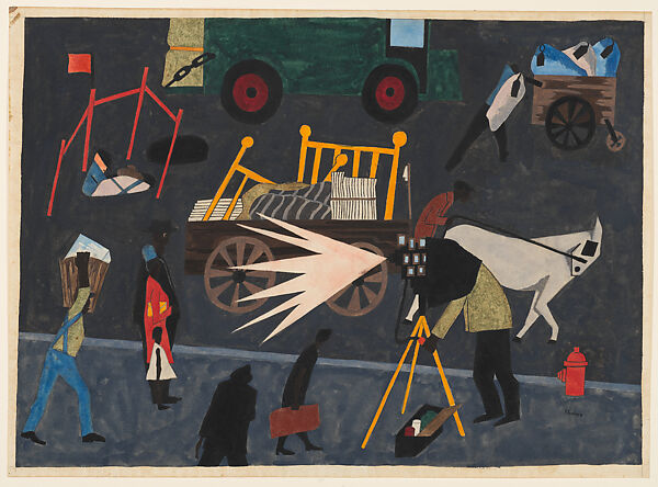 The Photographer, Jacob Lawrence (American, Atlantic City, New Jersey 1917–2000 Seattle, Washington), Watercolor, gouache, and graphite on paper 