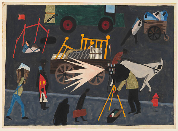 The Photographer, Jacob Lawrence  American, Watercolor, gouache, and graphite on paper