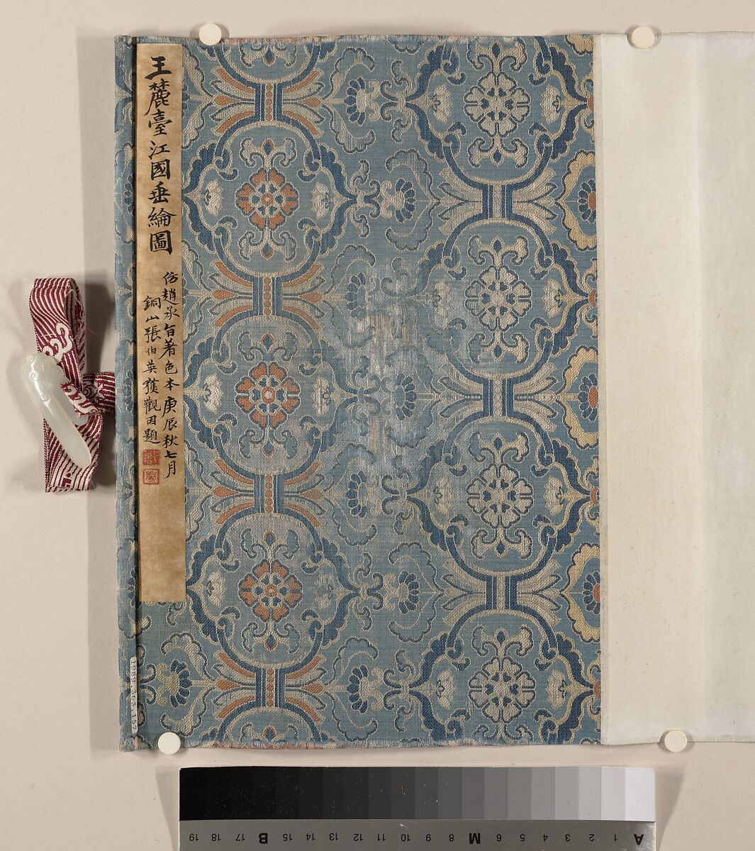 Fishing in River Country at Blossom Time, Wang Yuanqi (Chinese, 1642–1715), Handscroll; ink and color on paper, China