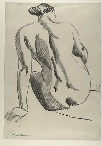 Seated Nude, Back-View