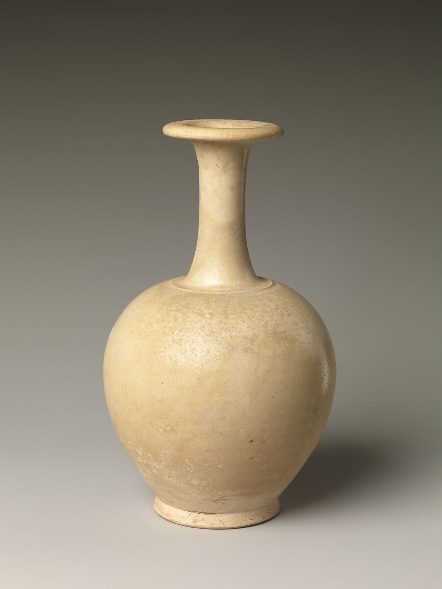 Bottle, Stoneware with clear glaze, China 