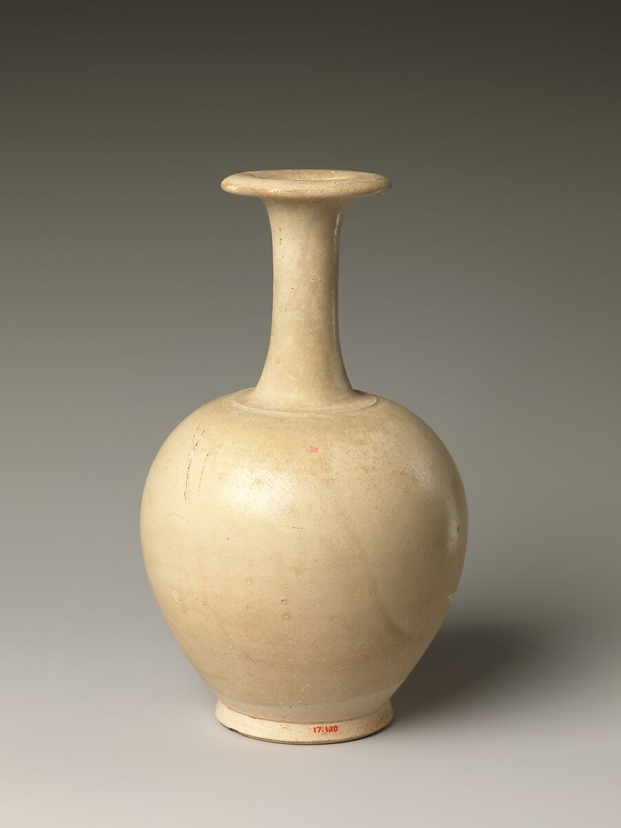 Bottle, Stoneware with clear glaze, China